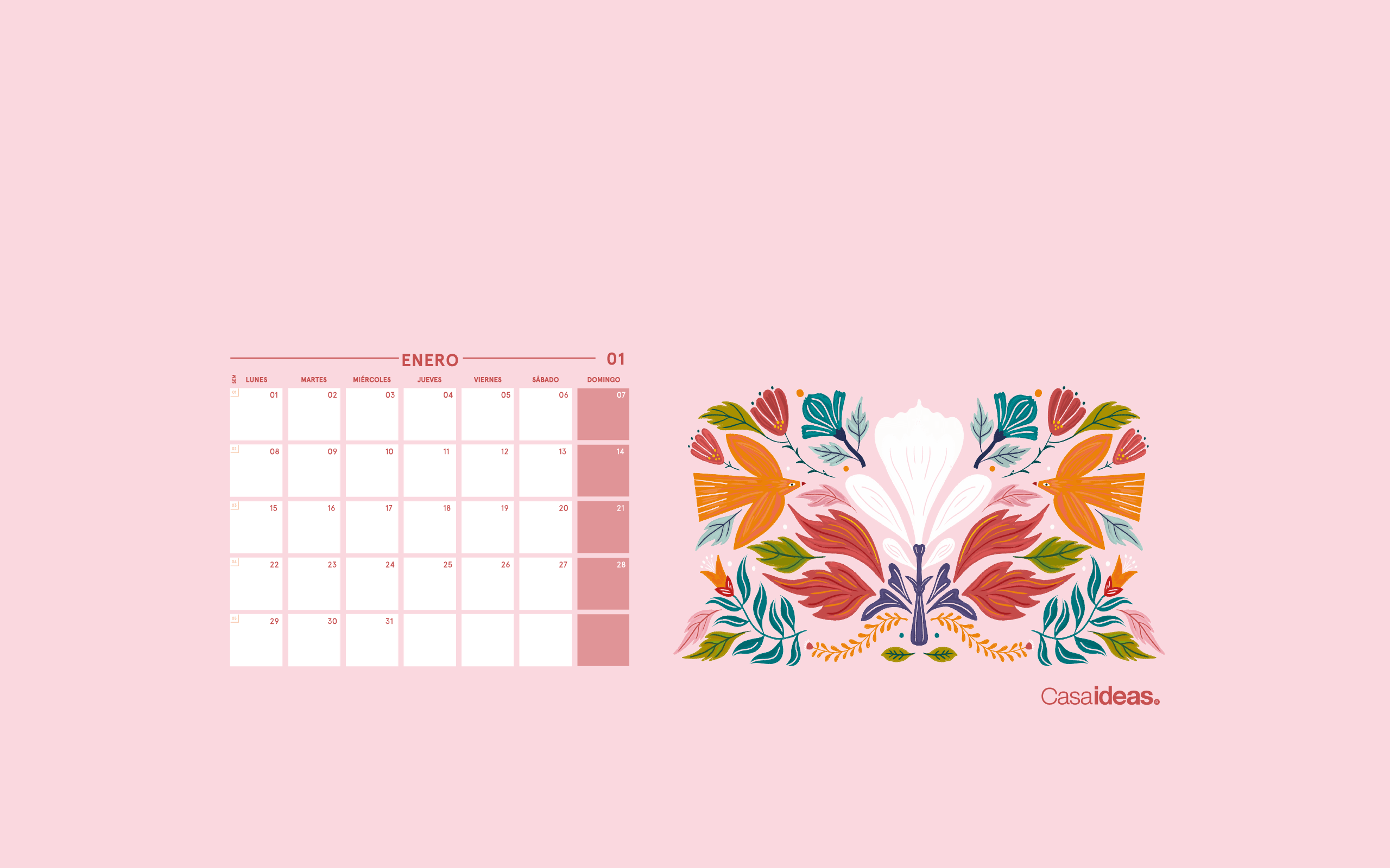 Calendario casaideas May - 2024