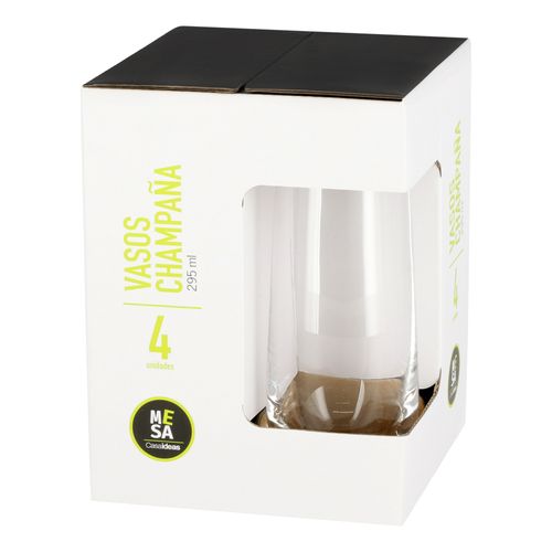 Set 4 Vasos Champaña