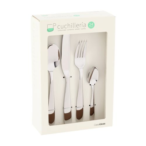 Set 24 Cubiertos Acero Inoxidable