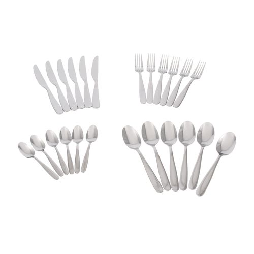Set 24 Cubiertos Acero Inoxidable