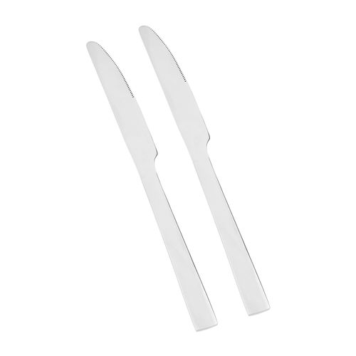 Set 2 Cuchillos Comida Básica Acero Inoxidable