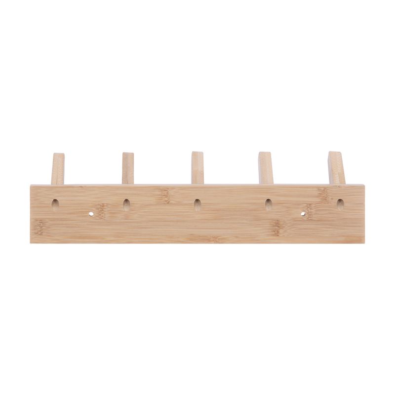 Percha Madera Muro 5 Ganchos - Casaideas Peru