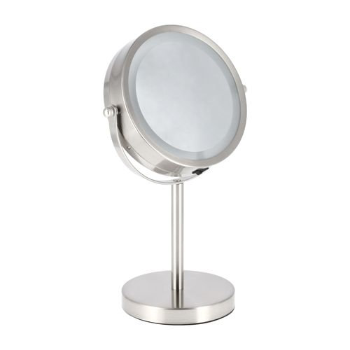 Espejo Pedestal Luz Led 5X Metal