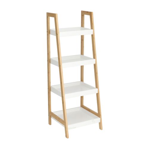 Repisa Tijera 4 niveles MDF y Madera Bambú