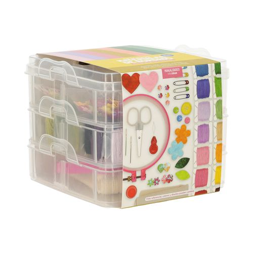 Kit Manualidades Maleta Materiales de Bordado