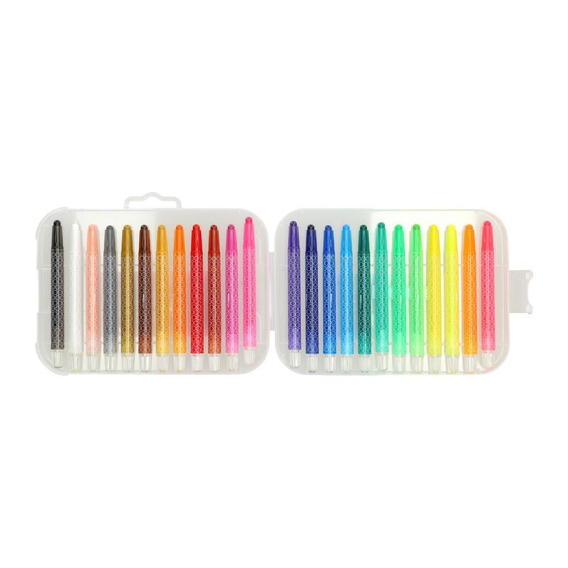 MASSRT Crayones espaciales de 24 colores para niños pequeños, regalos de  crayones irrompibles no tóxicos, fáciles de sostener, crayones lavables  para