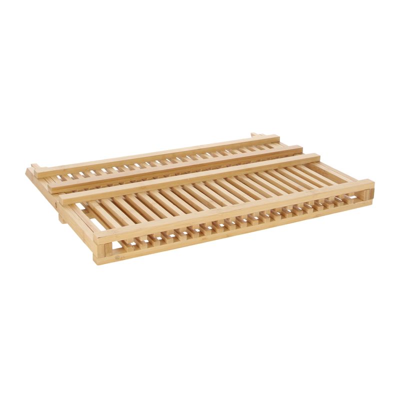 Escurreplatos rectangular en madera de laurel - Cosydar