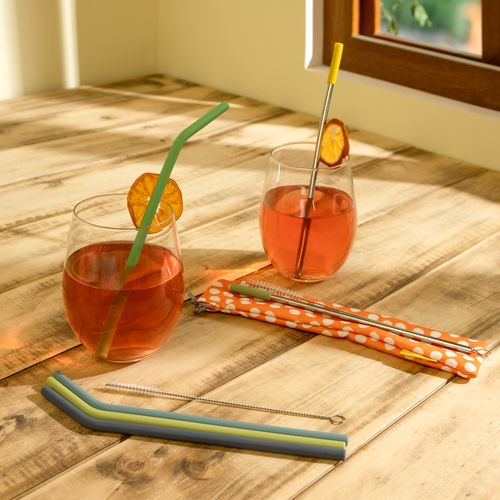 Set 4 Pitillos Reutilizables Silicona