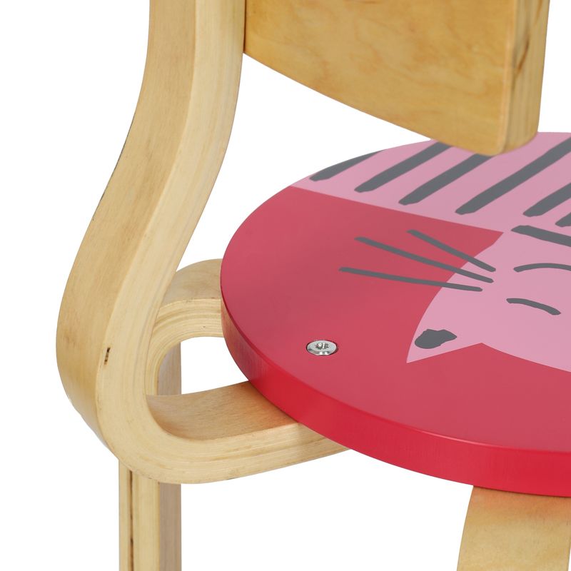 Silla infantil de madera Búho Low de Scratch