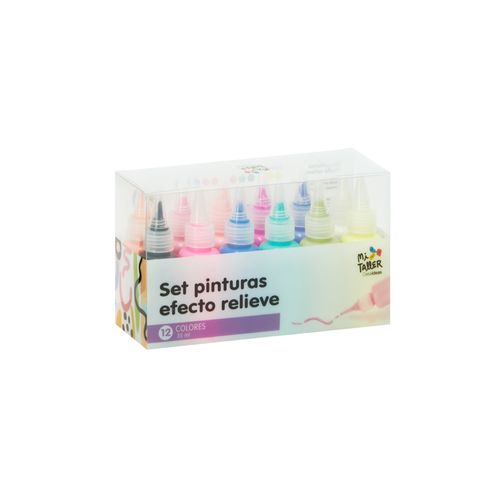 SET 12 PINTURAS RELIEVE 35ML