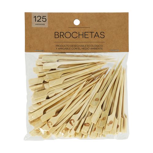 SET 125 BROCHETAS 9CM