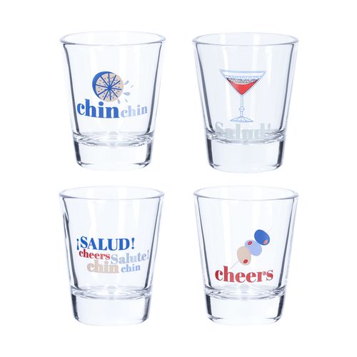 SET 4 VASOS PRINT REGALO
