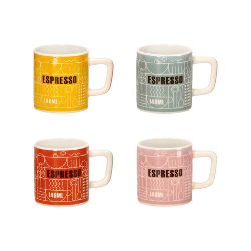 SET 4 TAZAS ESPRESSO 140ML