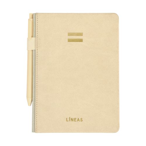 Libreta con Elástico, Lapicero y 96 Hojas con Líneas