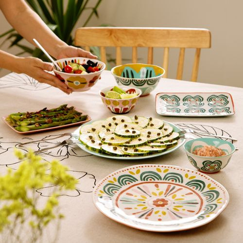 Bowl Postre Estampado Colección Cerámica