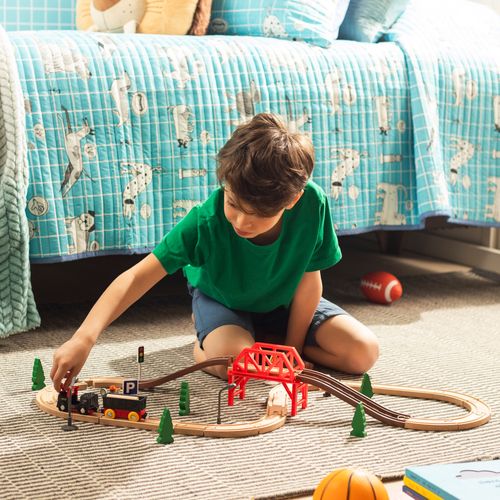 Pista Tren en Madera