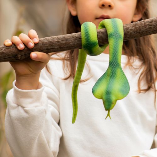 Serpiente Apretable de Goma