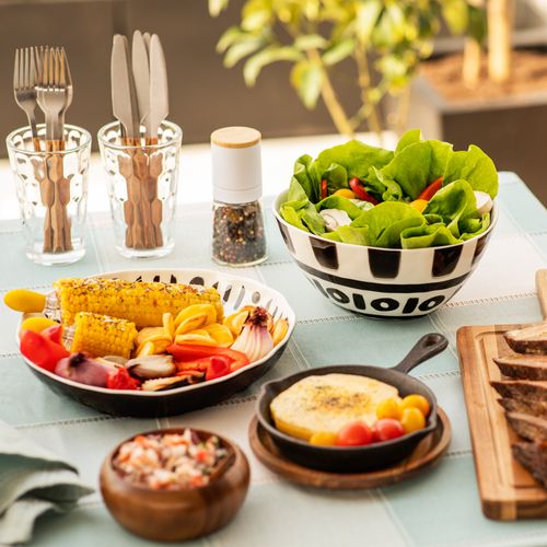 Ensaladera con Diseño de Ceramica