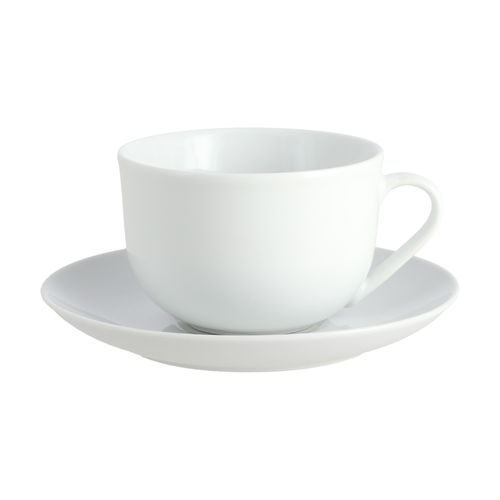 Taza Té con Plato Basic Porcelana