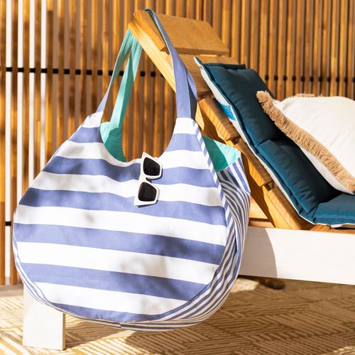 Bolso reversible para la playa