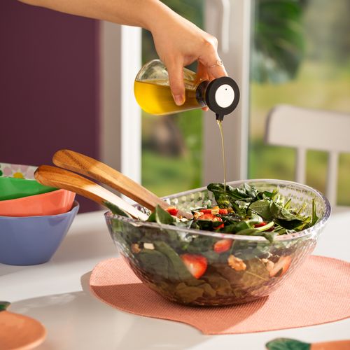 Aceitero con tapa silicona de vidrio