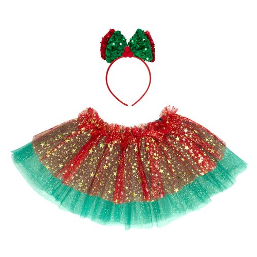 SET Disfraz Tela (falda y cintillo)