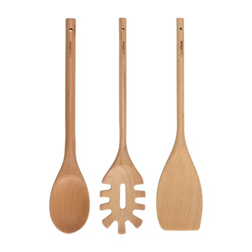 Set 3 Utensilios de Cocina de Madera
