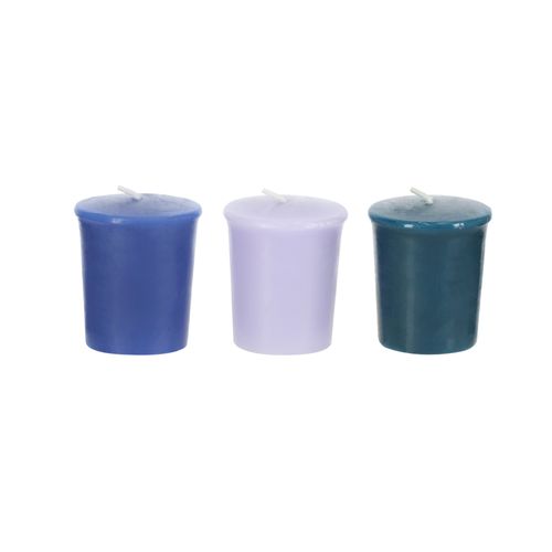 Set 3 Velas Rusticas Votivas Jazmin