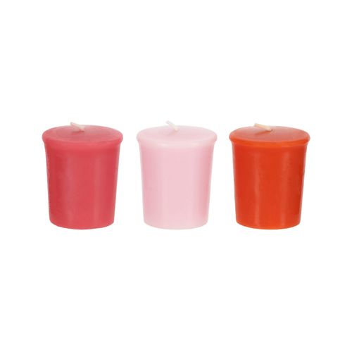 Set 3 Velas Rusticas Votivas Pomelo