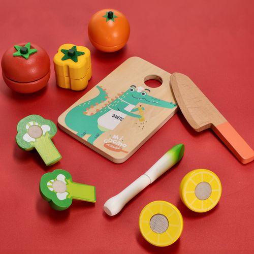 Balde de frutas y verduras madera