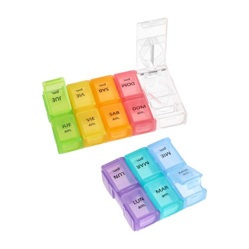 Pastillero de Viaje de Viaje con Divisiones