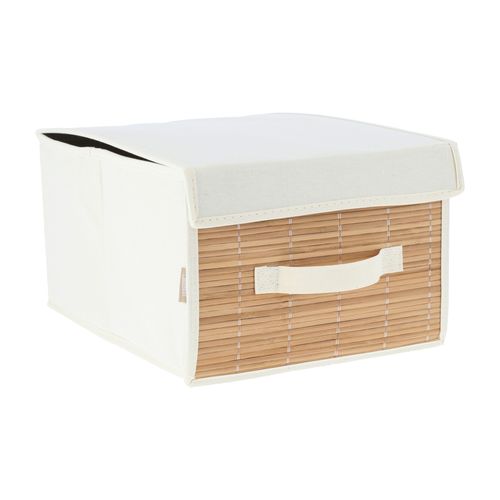 Caja Organizadora con Tapa Bambú-Algodón