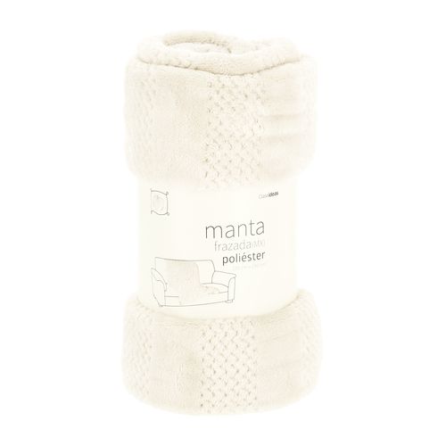 Manta Diseño Texturado Coral