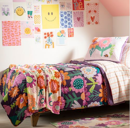 Manta Coral Estampado