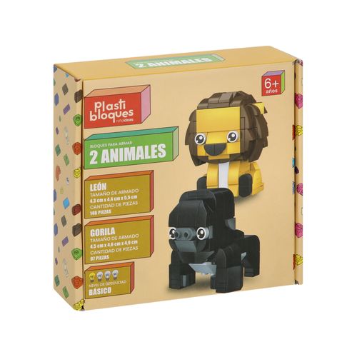 Set 2 Armables minibloques de animales