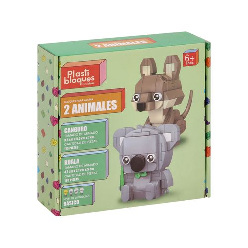 Set 2 Armables minibloques de animales