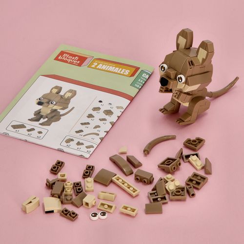 Set 2 Armables minibloques de animales