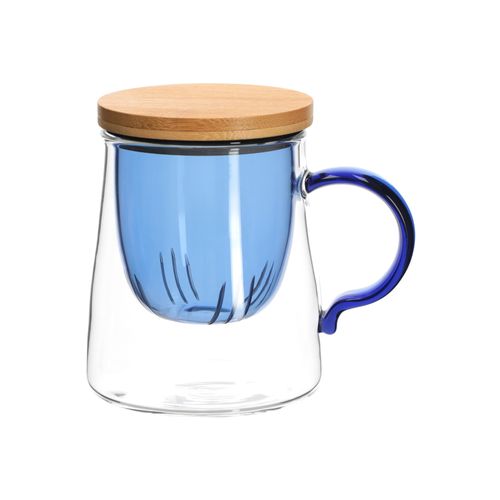 Tazón con infusor de vidrio