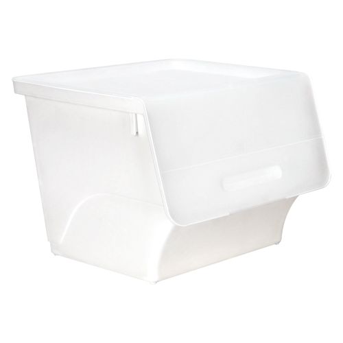 Caja apilable de plastico