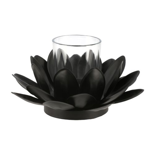 Porta Vela Flor Metal