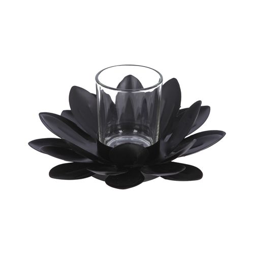 Porta Vela Flor Metal