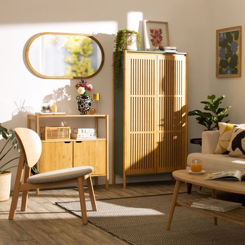 Armario con puertas de Bambú