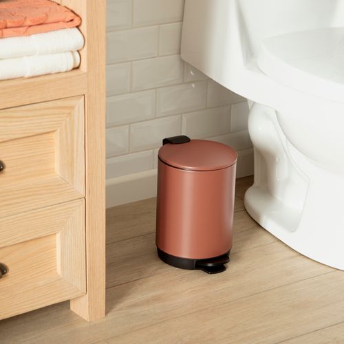 Papelero con pedal metalico