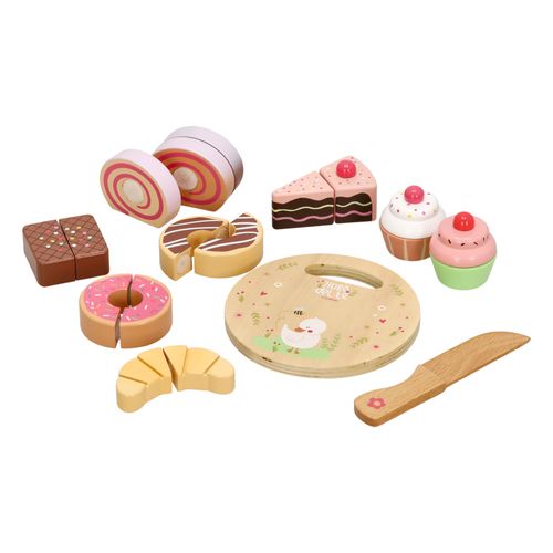 Balde con Set de Pastelitos de Juguete