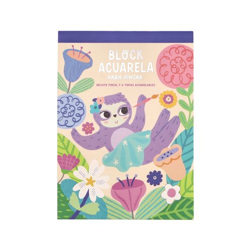Cuaderno Block para Colorear con Acuarelas