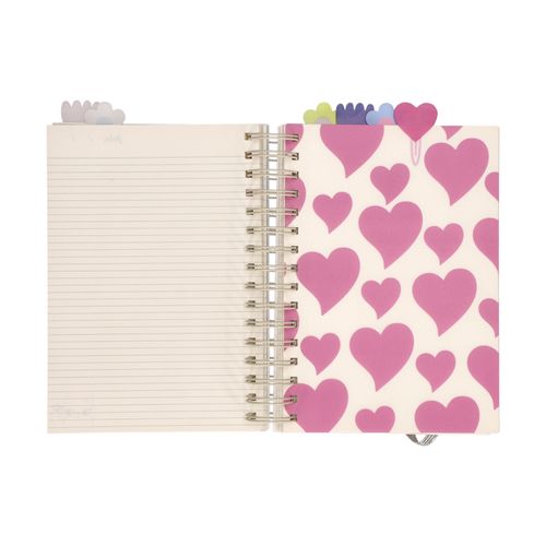 Cuaderno con Divisiones y Diseño de Flores