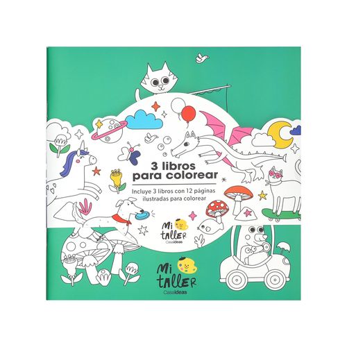 Set 3 Libros para Colorear
