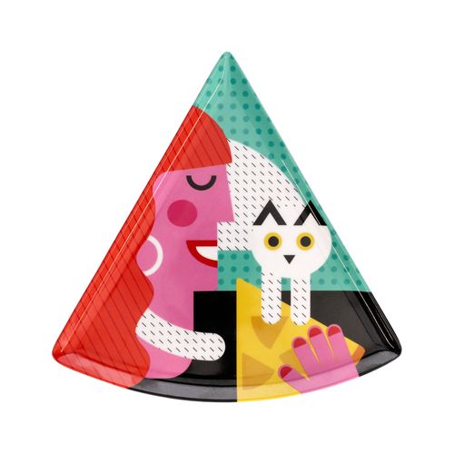 Plato Pizza Triangular de Melamina