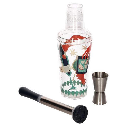 Set Coctelera con Accesorios Acrílica
