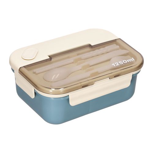 Contenedor de Alimentos con Divisor y Cubiertos